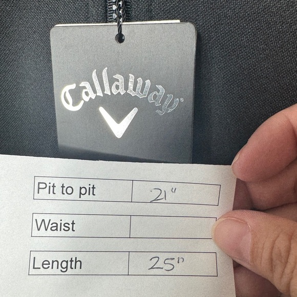 Callaway Long Sleeve Ottoman 1/4 Zip Pullover Black - Picture 10 of 10